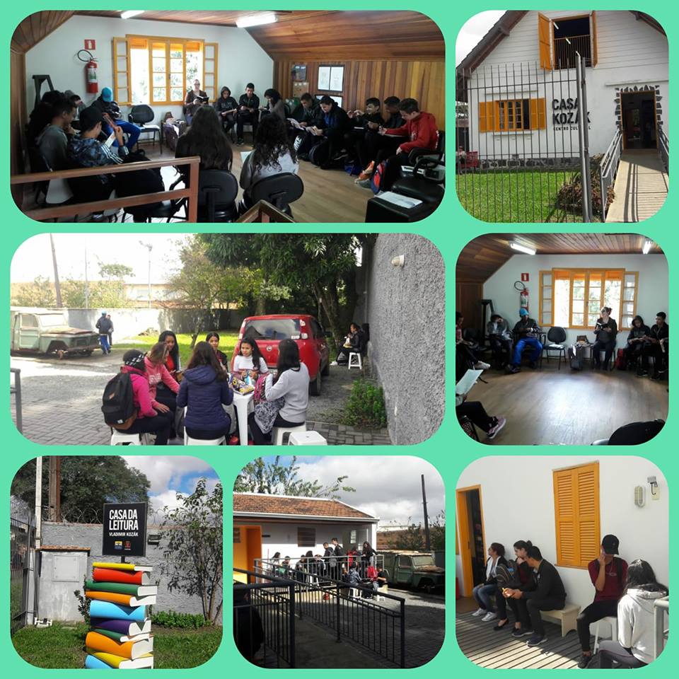 Visitando a Casa da Leitura - Colégio Estadual Conselheiro Carrão